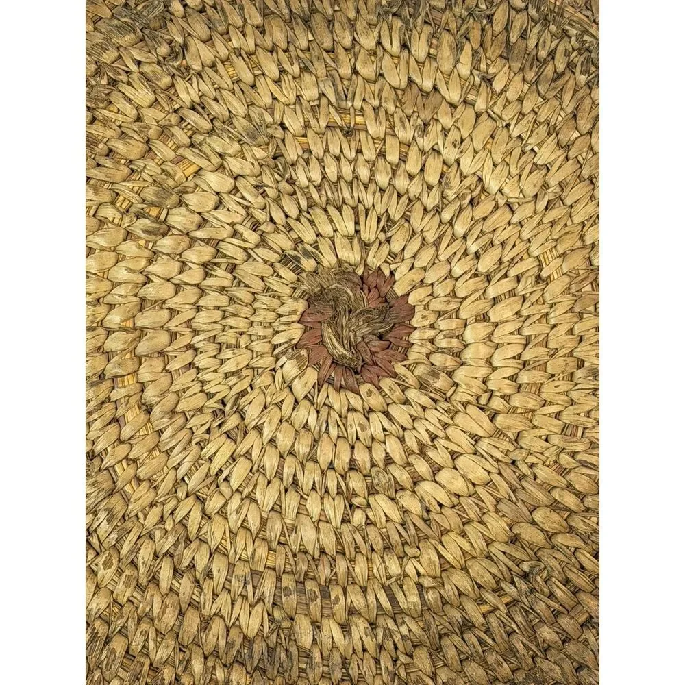 Antique Hand Crafted Woven Coil Wedding Basket 13